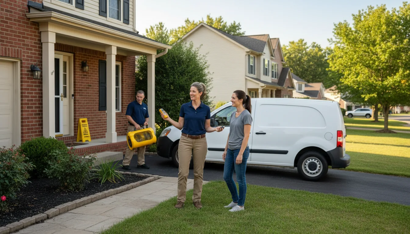 Water restoration image for Dehumidification And Cleanup Services in Hamburg, MN